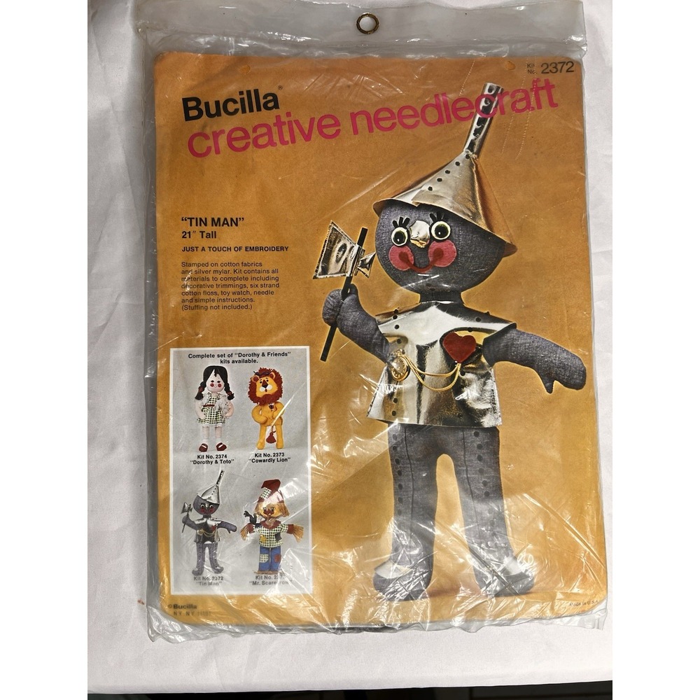 Bucilla TIN MAN Creative Needlecraft Kit 2372 Vintage NEW Unopened 21 inches